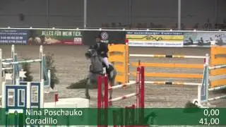 Nina Poschauko gewinnt die Springpr&uuml;fung der Klasse S* am Samstag....