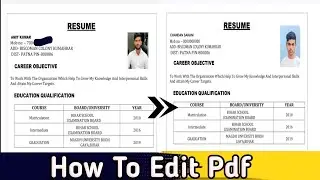 Pdf ko edit kaise free me | Pdf edit kaise kare #pdfeditor 