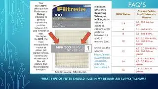 AIR FILTER MPR AND MERV VIDEO