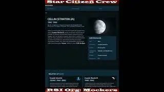 Star Citizen: RSI Galactapedia - Stanton Cellin #shorts