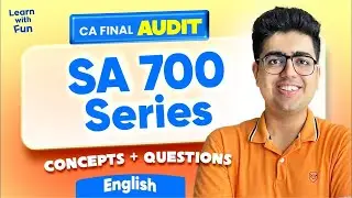 SA 700 Series English Revision | CA Final Audit | CA Shubham Keswani (AIR 8)