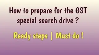 GST special drive | for fake registration | Take these steps and be safe