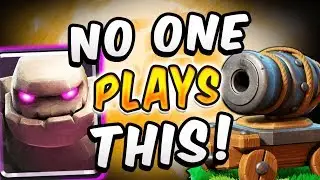 NO ONE PLAYS THIS DECK! New Golem Cannon Cart Deck &mdash; Clash Royale
