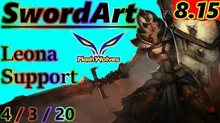 SwordArt as Leona Support - S8 Patch 8.15 - KR Challenger - Full Gameplay