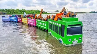 Mantap‼️Mobil Truk Oleng Panjang Bongkar Mainan Mobil Mobilan, Truk Molen, Mobil Balap, Bus Telolet