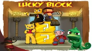 El Camaleón Asesino | Carrera De Lucky Block | Con Sara, Luh y Exo