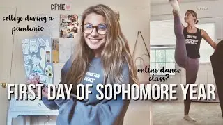 First Day of Class Vlog | starting sophomore year in a pandemic