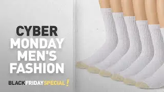 Cyber Monday Men's Casual Socks Deals: Gold Toe Men&rsquo;s 6-Pack Cotton Crew Athletic Sock