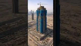 Marina 101 super tall skyscraper in dubai marina timelapse construction video #timelapse #ai