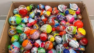 Surprise Eggs and Kinder Joy or Lollipop Unboxing, Lot&rsquo;s Of Candy with Surprise Toys Opening ASMR