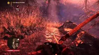 Far Cry Primal Gameplay PC crafting first bow & hunting - gameplay on HD 4600 low settings