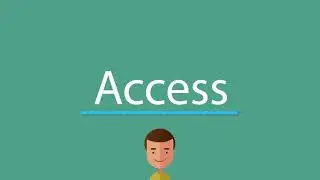 How to pronounce Access
