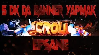 5 DK'DA EFSANE MİNECRAFT BANNER YAPMAK!! - Banner Template [C4D+PSD]