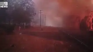Australian Bushfire || how quickly fire can move|| running for their lifes
