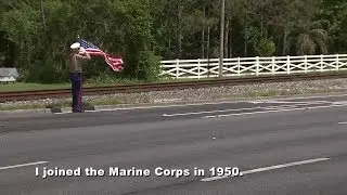 86-year-old Marine Corps veteran honors fallen heroes