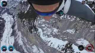 Garmin VIRB Ultra 30 Wingsuit at Lauterbrunnen with Fenix 3 HR and Overlays  - 4K