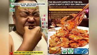 Golden spicy little crabs made from wild crabs from the pristine waters of Alaska's deep sea.