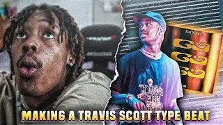 How I Made a FIRE Travis Scott Type Beat for KidNowo!