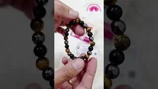Triple Protection Bracelet &ndash; Black Onyx Power 🖤 | Hematite, Onyx, Tiger Eye Crystal Bracelet #shorts