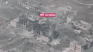 INCREDIBLE shot: Ukraine tank fires through a building and destroys Russian/LPR armored vehicle