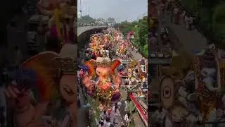 Huge Crowd at Ganesh Shobha Yatra Tankbund 2023 | Ganesh Nimajjanam 2023 #ganesh2023 #ytshorts