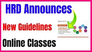 HRD Announces New Guidelines for Online Classes😅