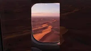 Flying over the Sahara desert