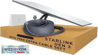 Starlink Gen 3 Standard Satellite Internet Setup  Advanced Dish + Wi Fi