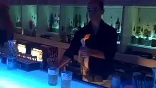 Flaming Dr. Pepper Fireball at Pure Ultra Lounge