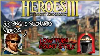 I made 33 single scenario low turn count videos in 2025. Here's all of them | HOMM3 low turn count