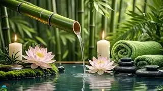Relaxing Music for Deep Sleep 🌿Soothing Bamboo Water Sounds & Relaxing Nature Ambience for Calm Mind