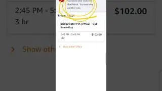 Someone else reserved that block... AMAZON FLEX 😠