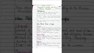 ch 2 history socialism in europe and the russian revolution class 9 notes #shorts