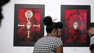 Kevin Calixte - Vernissage de l'exposition collective - Les H&eacute;ritiers, F&eacute;vrier 2015,  Montr&eacute;al