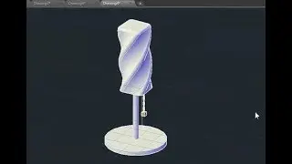 AutoCAD 3D 快速學會8 掃掠 與 造型燈