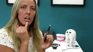 Wicked White Pro Teeth Whitening LED kits. Demo (before) by dental hygienist at Sparkling Smiles.