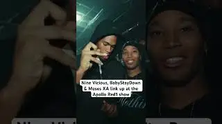 Nine Vicious, BabyStayDown & Moses XA link up at the Apollo Red1 show #undergroundrap #ninevicious