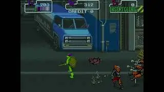 スーパー亀忍者「基板」１コインクリア　ドナテルロ　[Arcade Game] TMNT 1CoinALL