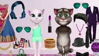 Talking Tom Billu Billa Shadi ki Funny Mekeup Comedy cartoon video part 2