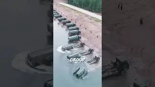 China's Moving Bridge That Can Be Built on Water in Minutes | Mobile Floating Bridge System #shorts