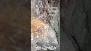 Raw gold forms in veins of granite, quartz, iron ore, or sulfide. #mineralogy #mineraldiscovery