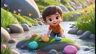 Five Sleepy Pebbles Rolling One by One | Nursery Rhymes for Kids & Baby Songs