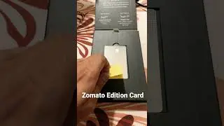 Unboxing Zomato Edition Credit Card by RBL Bank