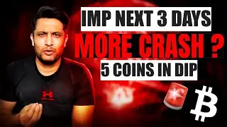 IMP NEXT 3 DAYS - IS MORE BITCOIN & CRYPTO CRASH COMING ? 5 COINS IN DIP WE ADDED TO PORTFOLIO
