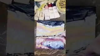 Painting with oils and cold wax #oilpainting #coldwax