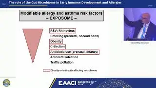The Role of the Gut Microbiome in Early Immune Development and Allergies - EAACI 2019 - Harald Renz