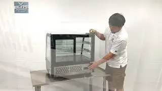 3A. Black Refrigerated Countertop Bakery Display Case NSF   CW120R