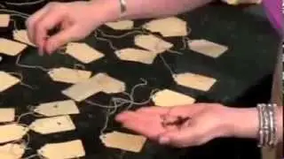 Making Coffee Stained Tags - Spreading Tags to Dry - With TweetyJill  Part 3 of 4