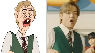 BTS (방탄소년단) Dynamite Drawing Meme | Music Meme Dynamite