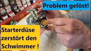 Simson BVF Vergaser - Starterd&uuml;se zerst&ouml;rt den Schwimmer !